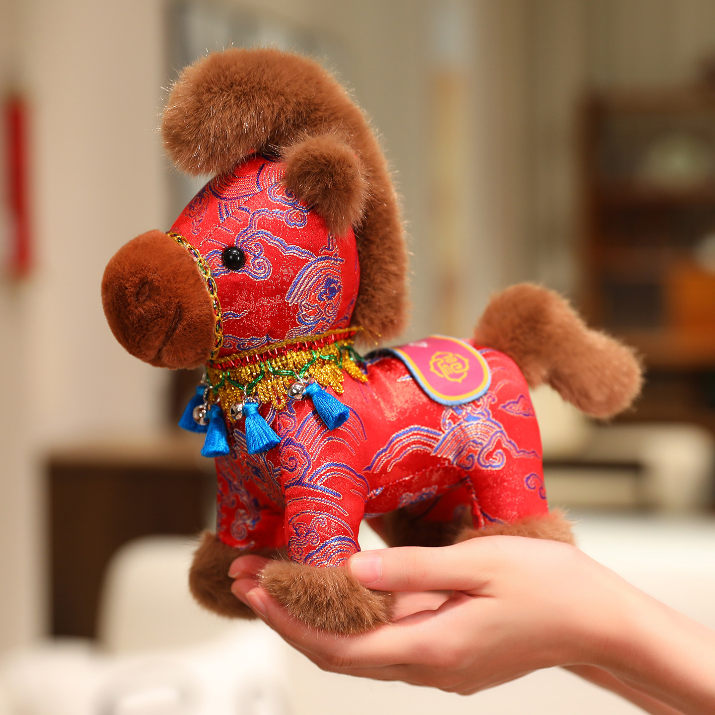 2026年马年吉祥物国风生肖马公仔娃娃公司活动年会礼品毛绒玩偶