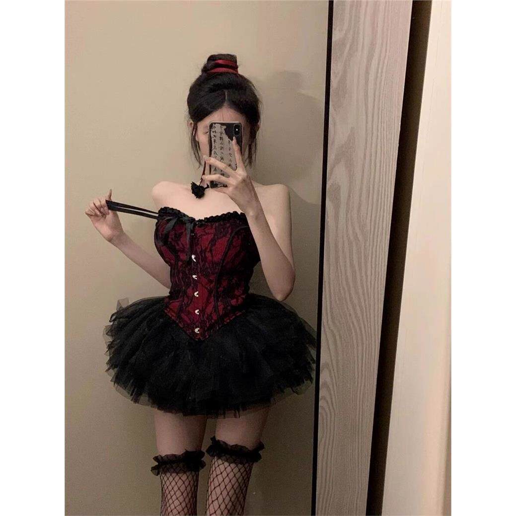 复古宫廷风性感辣妹抹胸