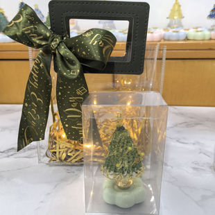 【6元】搭配圣诞节琉璃树转转摆件礼品盒礼品袋小灯串