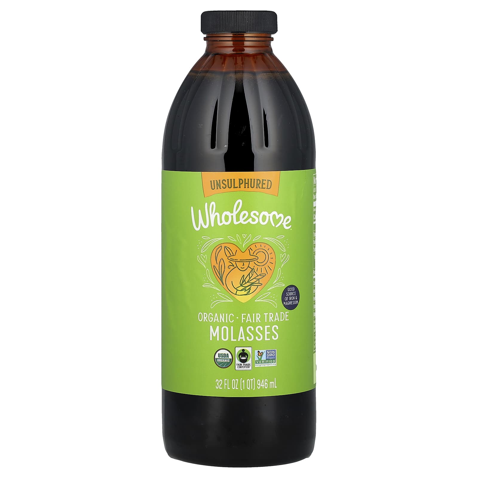 美国Wholesome Sweeteners天然有机黑糖蜜未硫化富含维生素钾钙铁