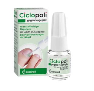现货德国Ciclopoli 手脚甲护理液灰色甲净去除手指脚趾甲增6.6ml