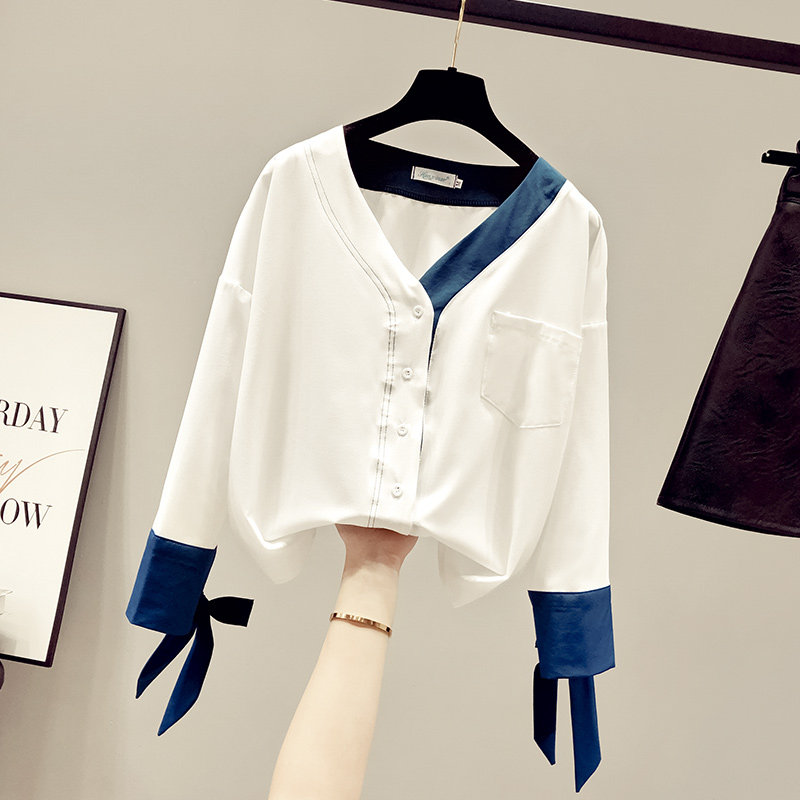 秋装2020年新款气质雪纺女士白衬衫女装打底衫内搭长袖百搭上衣服