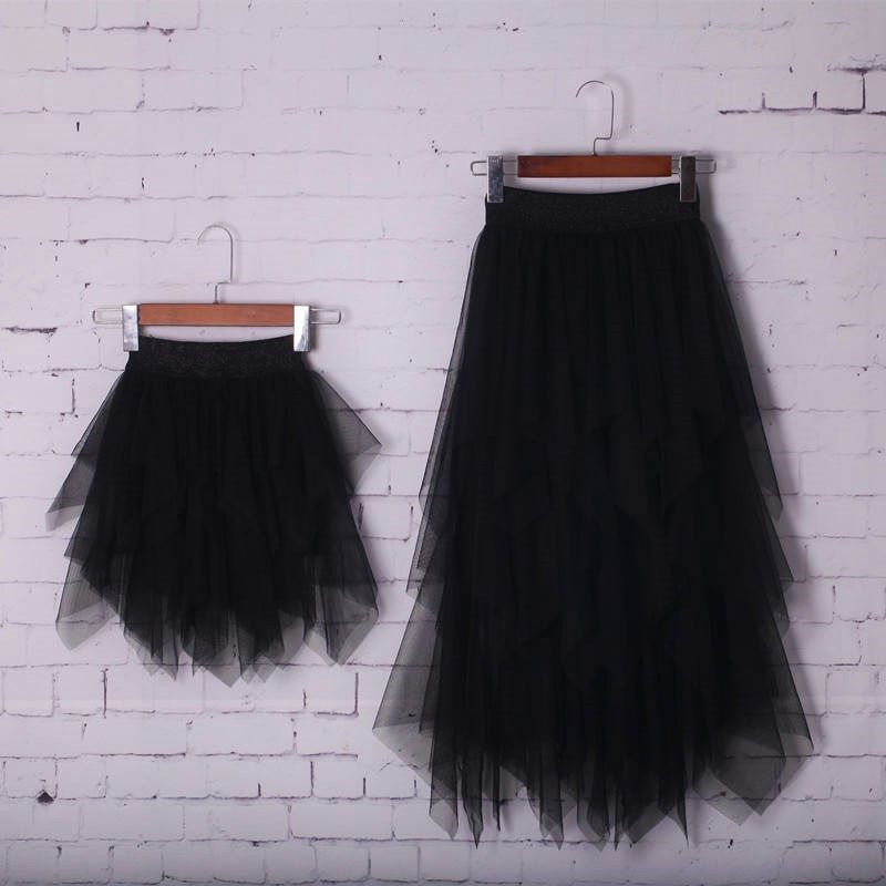 春秋女童不规则纱裙夏中大儿童半身裙女孩蓬蓬纱短裙公主亲子网纱在类目 女装/女士精品, 半身裙中 - 来自Buy2taobao.com提供专业的淘宝代购服务