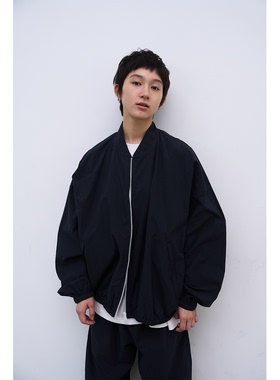 seeseao 秋季薄款棒球夹克外套男女同款拉链式宽松百搭休闲风上衣