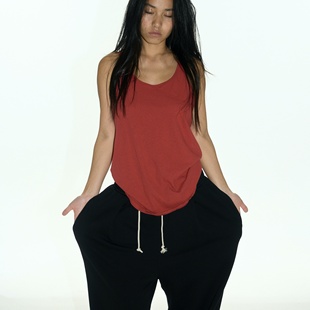 宽松慵懒纯棉百搭显瘦 o25ss原创设计吊带背心3色独特夏季 see sea