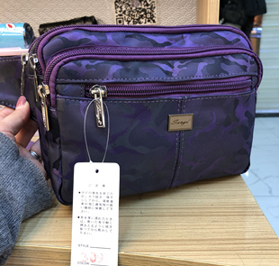 三哥品牌新款男女士腰包运动胸包休闲牛津布送爸妈多夹层帆布包包