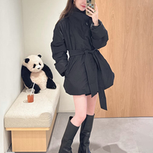 商场同款2025年冬季新款收腰显瘦风衣式女士中长款羽绒服外套上衣