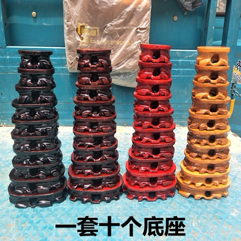 小石头底座 奇石底座厂家销售 特价包邮实木底座 摆件底座