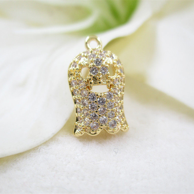 diy饰品配件14K真金微镶满钻面具吊坠挂件手链项链耳钩材料 FL275|ruв категории Украшения,ювелирные изделия, Diy аксессуары, Другие diy украшения, аксессуары - от Buy2taobao.com для оказания профессиональной услуги покупки агента Taobao