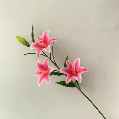 仿真百合花一模一样假花花束客厅桌面电视柜餐桌摆放装饰花瓶插花