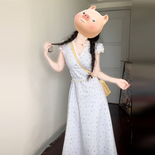 气质绝美超好看度假长裙 小个子碎花连衣裙子女装 夏季 2025新款 法式