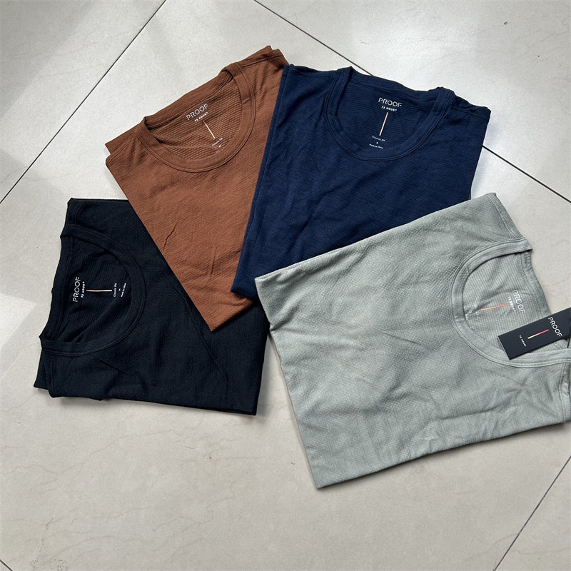 美利奴短袖男士夏季运动T恤速干防臭抗菌圆领衫半袖运动休闲上衣