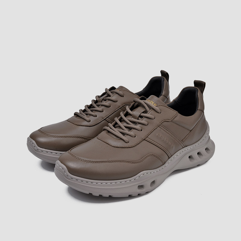 金利来男鞋2025秋季新款G259530476FFA软牛皮超轻休闲运动皮鞋AAA