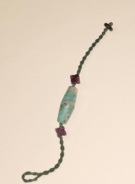 复古新中式天河石碧玺扭结手链