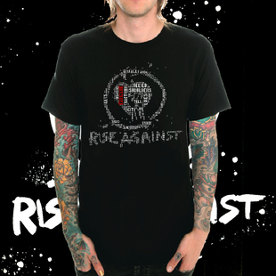 Rise Against朋克hardcore硬核金属摇滚乐队T恤男圆领短袖春夏