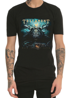 Testament重金属摇滚乐队T恤男圆领短袖夏Thrash Metal旧约圣约书