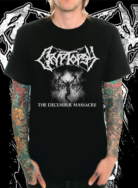 Cryptopsy死亡重金属摇滚乐队T恤男圆领春夏短袖