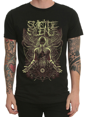 Suicide Silence重金属摇滚乐队T恤男短袖Deathcore死核自杀寂静