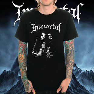 Immortal重金属黑暗摇滚乐队T恤男圆领短袖春夏
