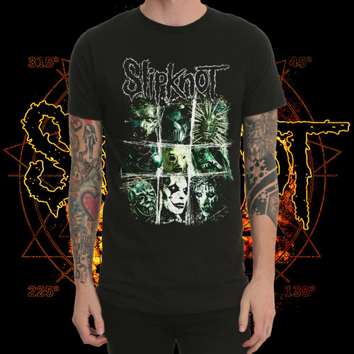 活结Slipknot摇滚乐队T恤新重金属男t-shirt
