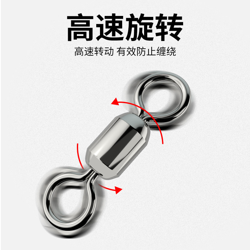 2024新款钓鱼大物8字环连接器超强拉力合金八字环连接环垂钓渔具