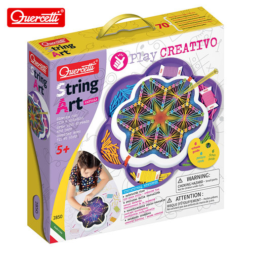 quercetti花盒线艺创意绣画板