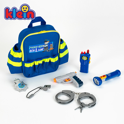 klein过家家玩具3岁警察背包套装
