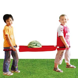 儿童玩具担架二人抬西瓜游戏幼儿园体智演习协作能力趣味运动道具