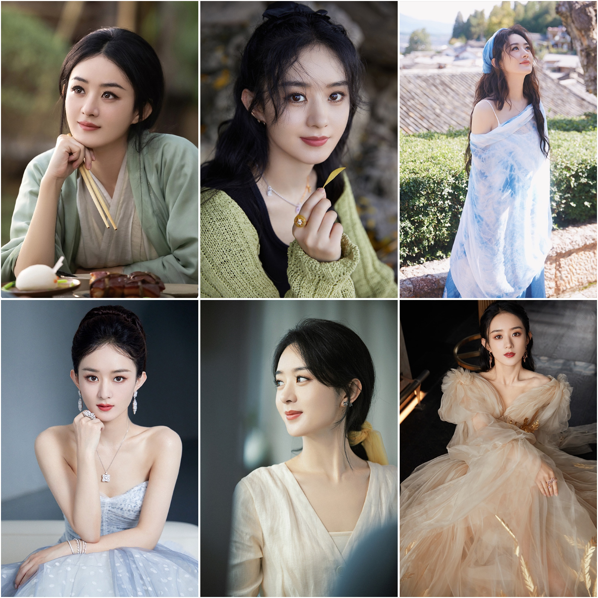 美女明星赵丽颖海报超大周边写真现代装饰画