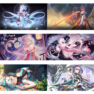 今汐海报鸣潮角色全身超清壁纸游戏海报画集二次元 自粘贴纸墙贴