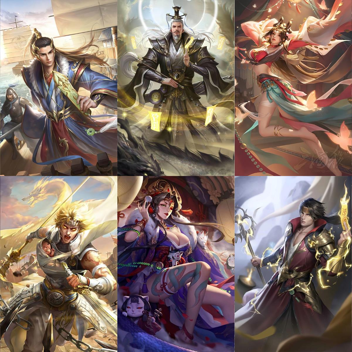 三国杀1界徐盛神甘宁荀彧谋黄忠戏志才李儒背胶贴画海报防水自粘