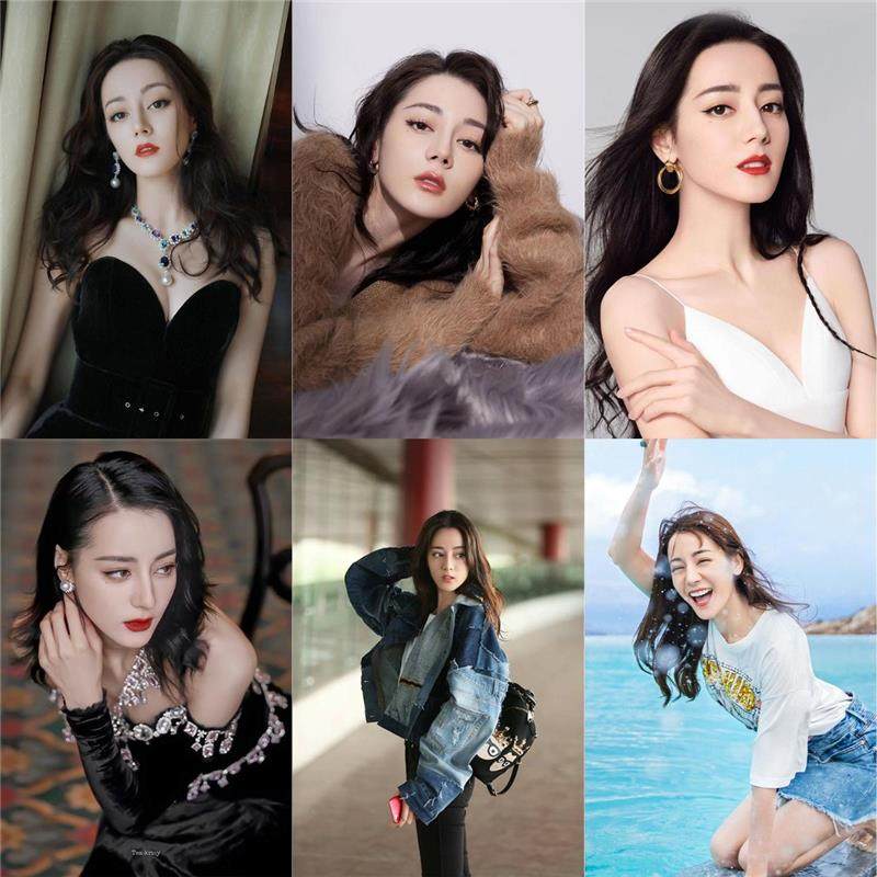 迪丽热巴海报装饰画墙贴画卧室美女明星写真超大学生宿舍壁画壁纸