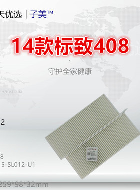 P006-2适配16款308 308S 4008 408 408X 508L C5X ES600 空调滤芯