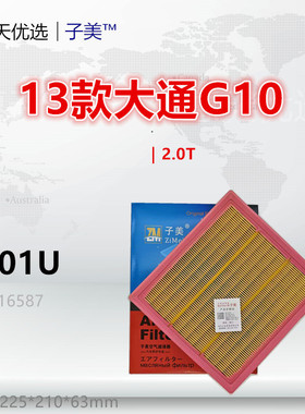 C701U适配大通G10 Plus G20 RG20 2.0T 空气滤芯清器进气格
