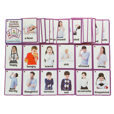 情绪英语闪卡卡片一套32张