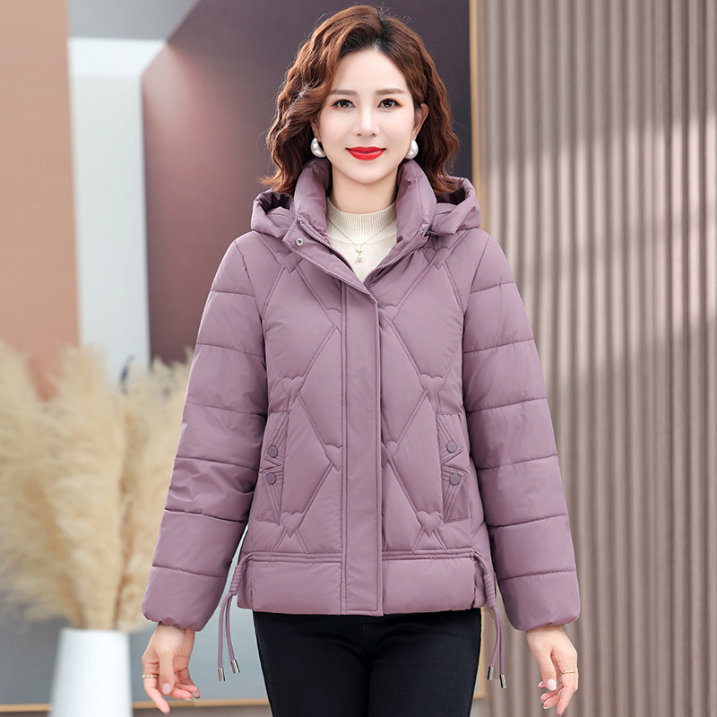 2025新款冬季羽绒棉服短款妈妈装洋气棉袄外套中年女士百搭棉衣