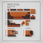 曼卡外设 客制化键盘设计 PBT原厂UV热固化工艺 红狐RED FOX键帽