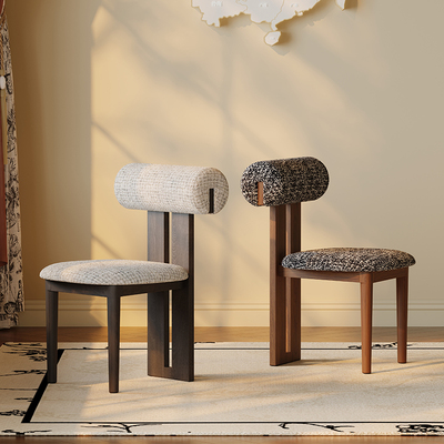 中古实木餐椅家用靠背椅子河马椅