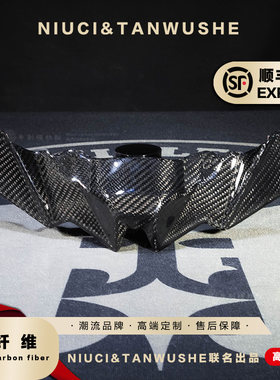 川崎摩托车Z900 原装改装斜纹碳纤维纯碳下唇定风翼（20-24）款