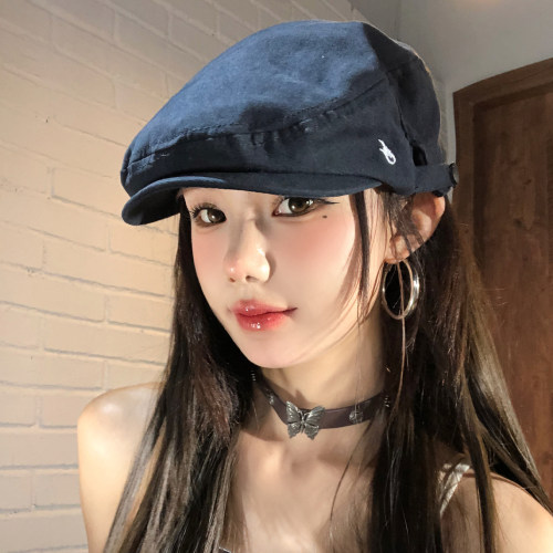 反戴字母前进帽女夏季薄款透气