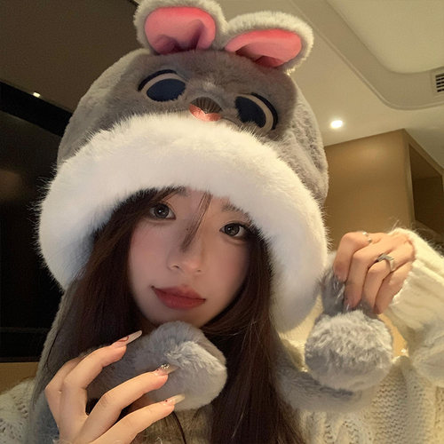 迪士尼朱迪帽子女2025年秋冬可爱