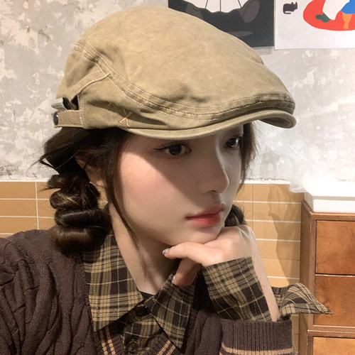 日系复古牛仔前进帽女春夏休闲
