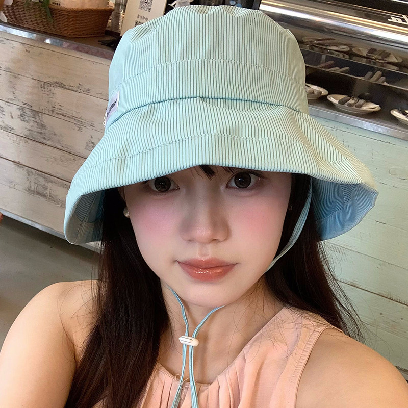 条纹渔夫帽女户外大帽檐遮阳防晒帽子春夏季新款出游薄款透气盆帽,服饰配件/皮带/帽子/围巾,帽子,淘宝优惠券,粉丝福利购,淘宝优惠卷