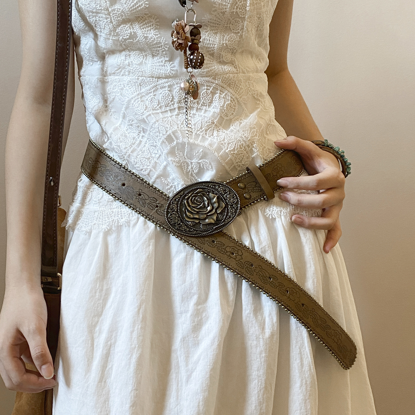 美式复古民族风皮带女y2k百搭