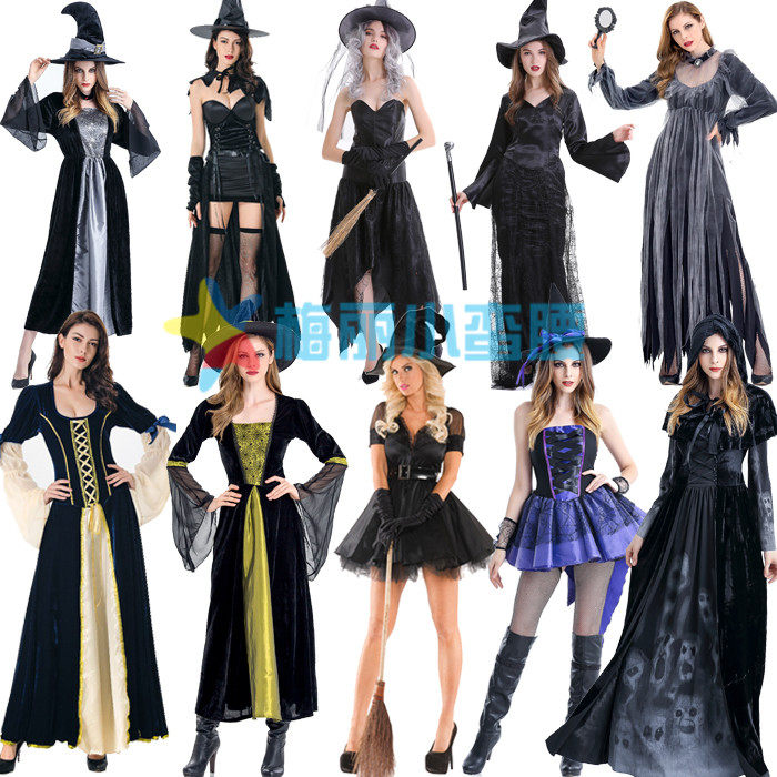 万圣节成人服装化妆舞会cosplay服饰女巫大人金巫婆服装衣服礼服