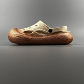 日常外穿休闲凉鞋 韩版 潮情侣款 外贸男士 EVA防滑包头拖洞洞沙滩鞋