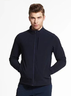 CARAVA喀尔沃男春秋不加绒薄款修身立领防风城市休闲软壳衣457711