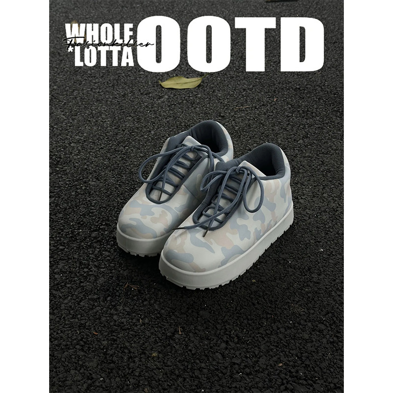 NewRockstarChoppa小众迷彩面包鞋男秋冬潮流嘻哈穿搭厚底板鞋PDF