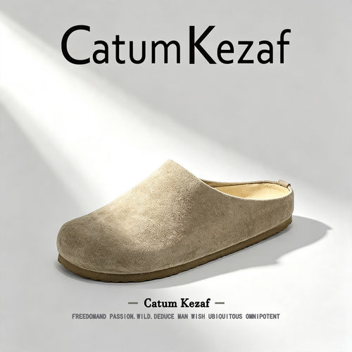 [高端轻奢]美国CatumKezaf勃肯鞋男款2026秋季外穿包头穆勒半拖鞋