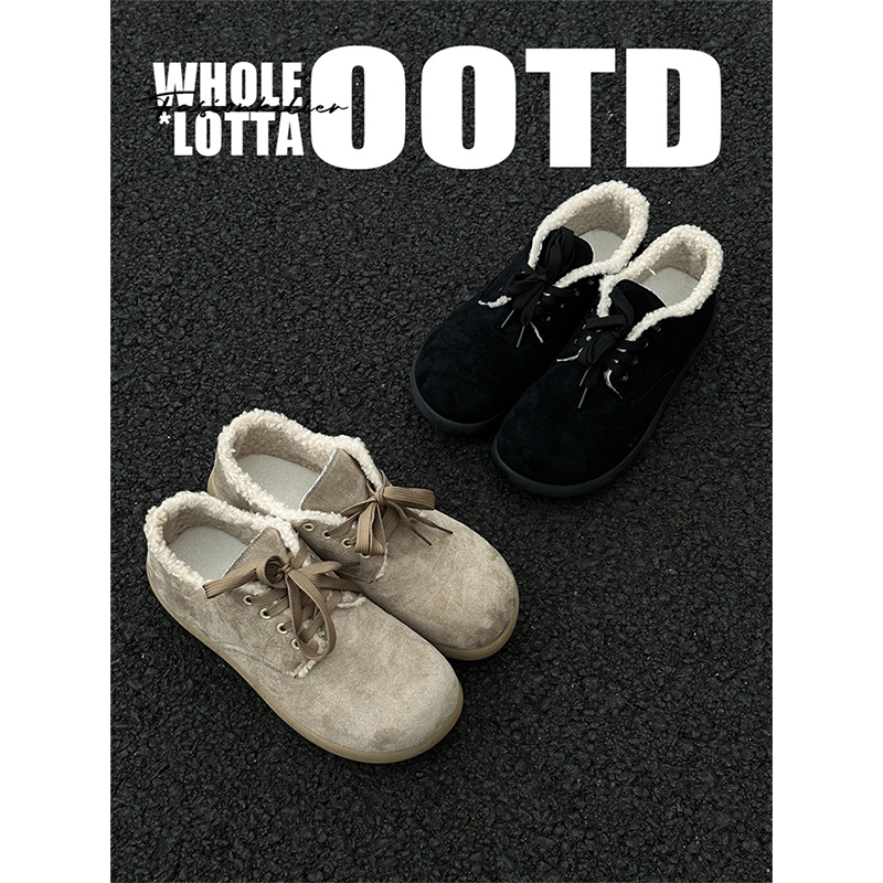 NewRockstarChoppa 复古加绒保暖勃肯鞋男冬季户外防寒小土豆棉鞋